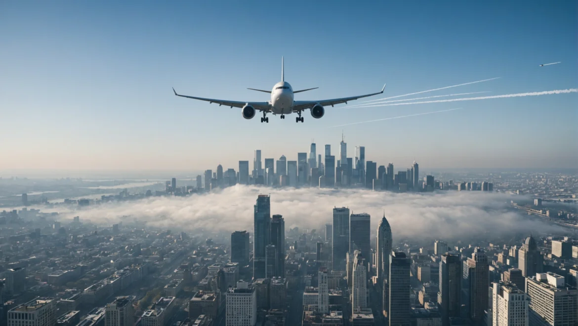 Quand les avions font des vagues: l’impact caché de la pollution aérienne